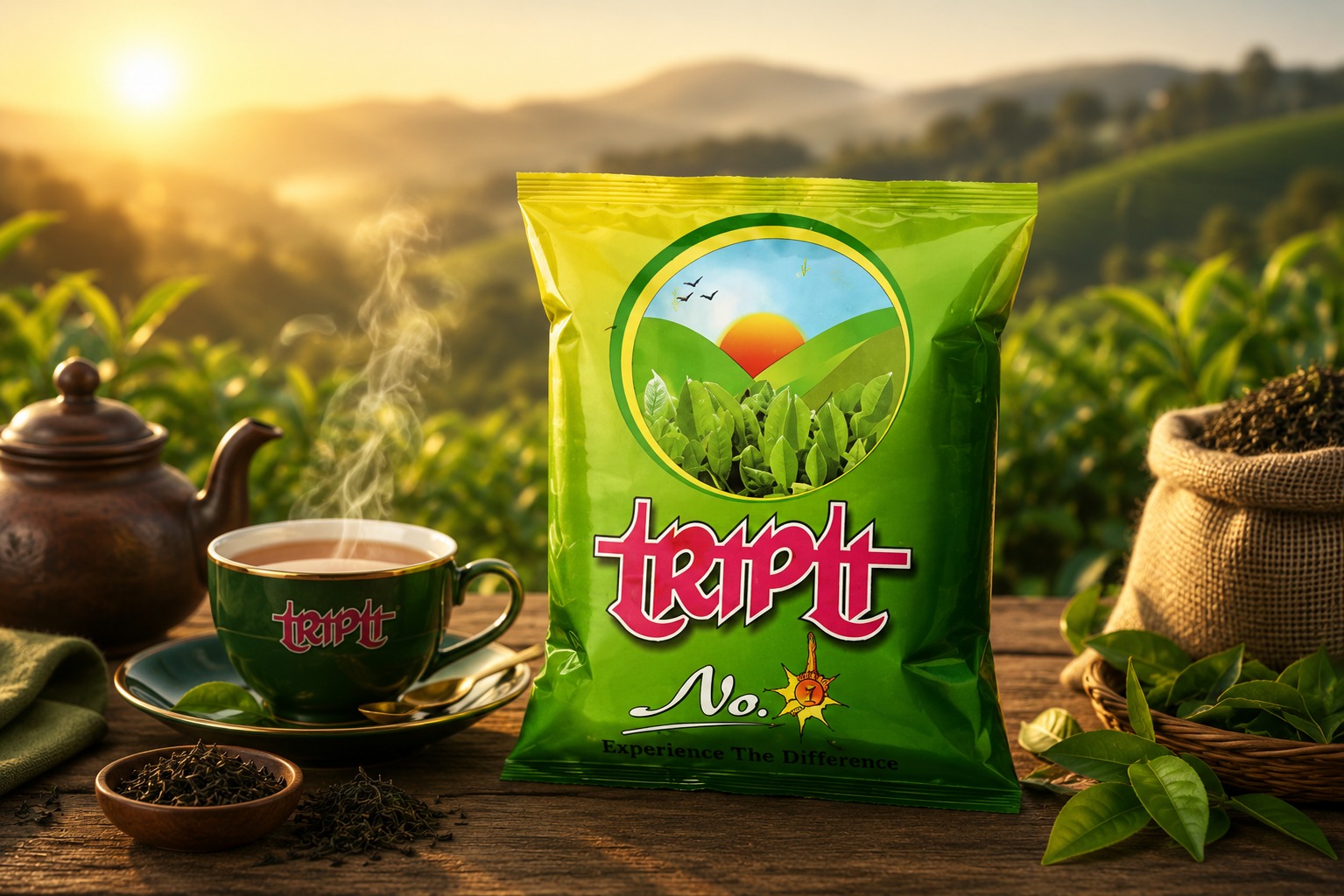 Tripti Tea in a tea garden